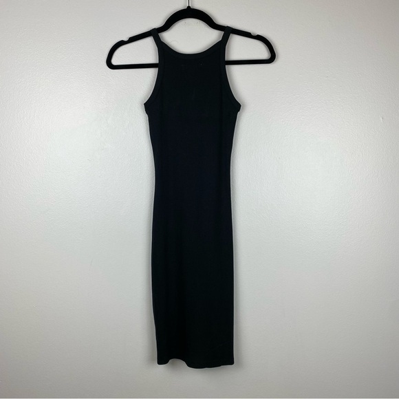 Madewell Supima Ribbed Racerback Tank Mini Dress Black Size XXS NWT - Picture 7 of 11